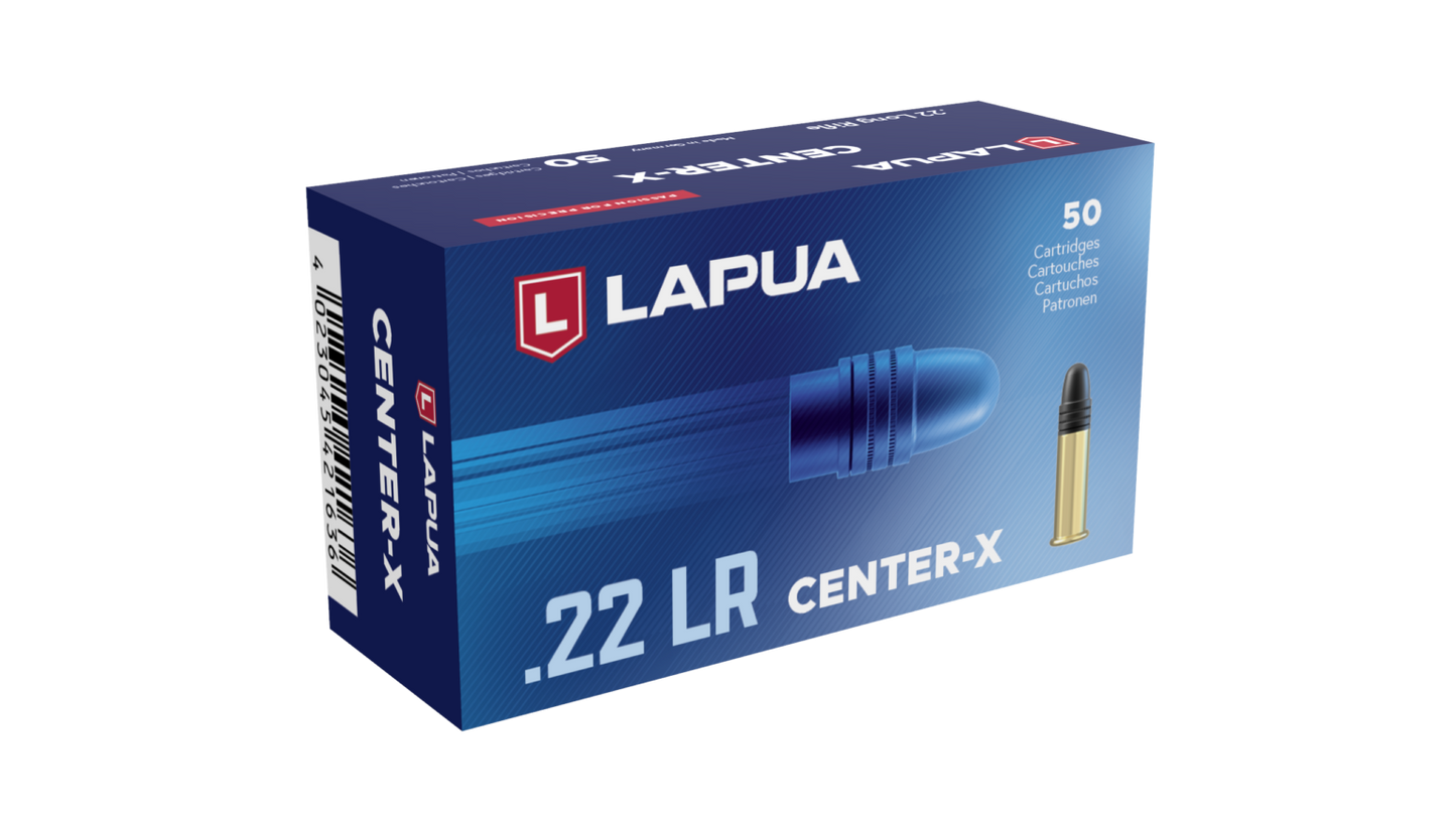 Lapua Center-X .22 LR Match Ammunition (500 rds) - Brick