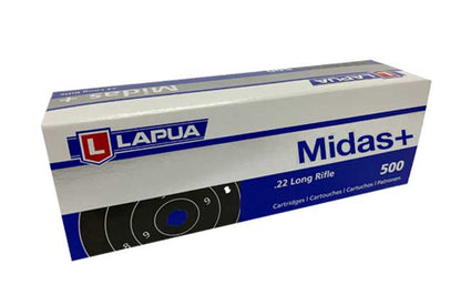 Lapua Midas .22 LR Match Ammunition (500 rds) - Brick