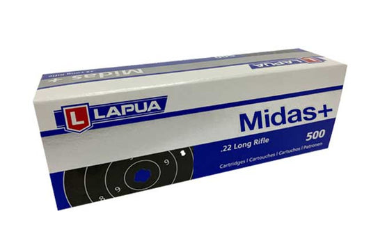 Lapua Midas .22 LR Match Ammunition (500 rds) - Brick